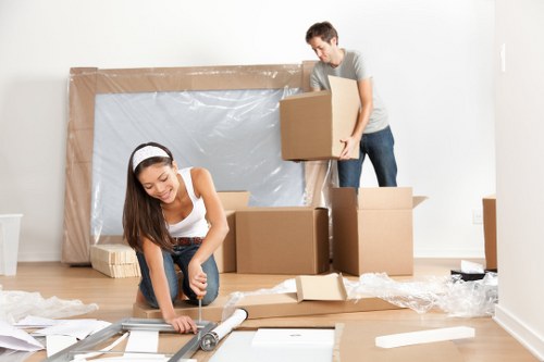 Customer raising a service concern in a storage reception setting