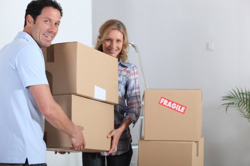 Packed boxes and furniture stored safely in an Aldwych unit